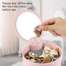 Rotatable 4 Layer Jewellery Organizer With Mirror